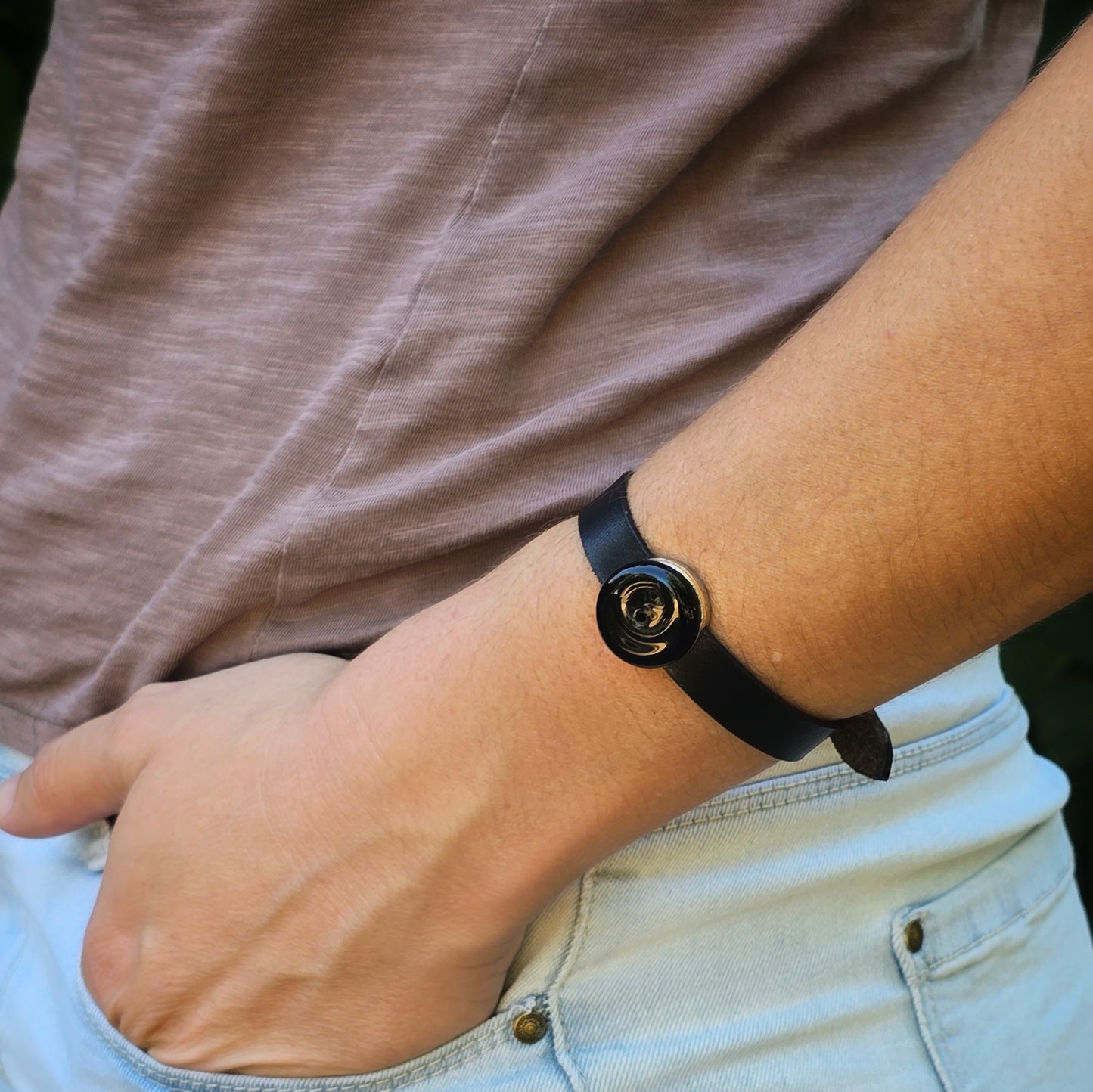 Bracelet d'Olfactothérapie en cuir