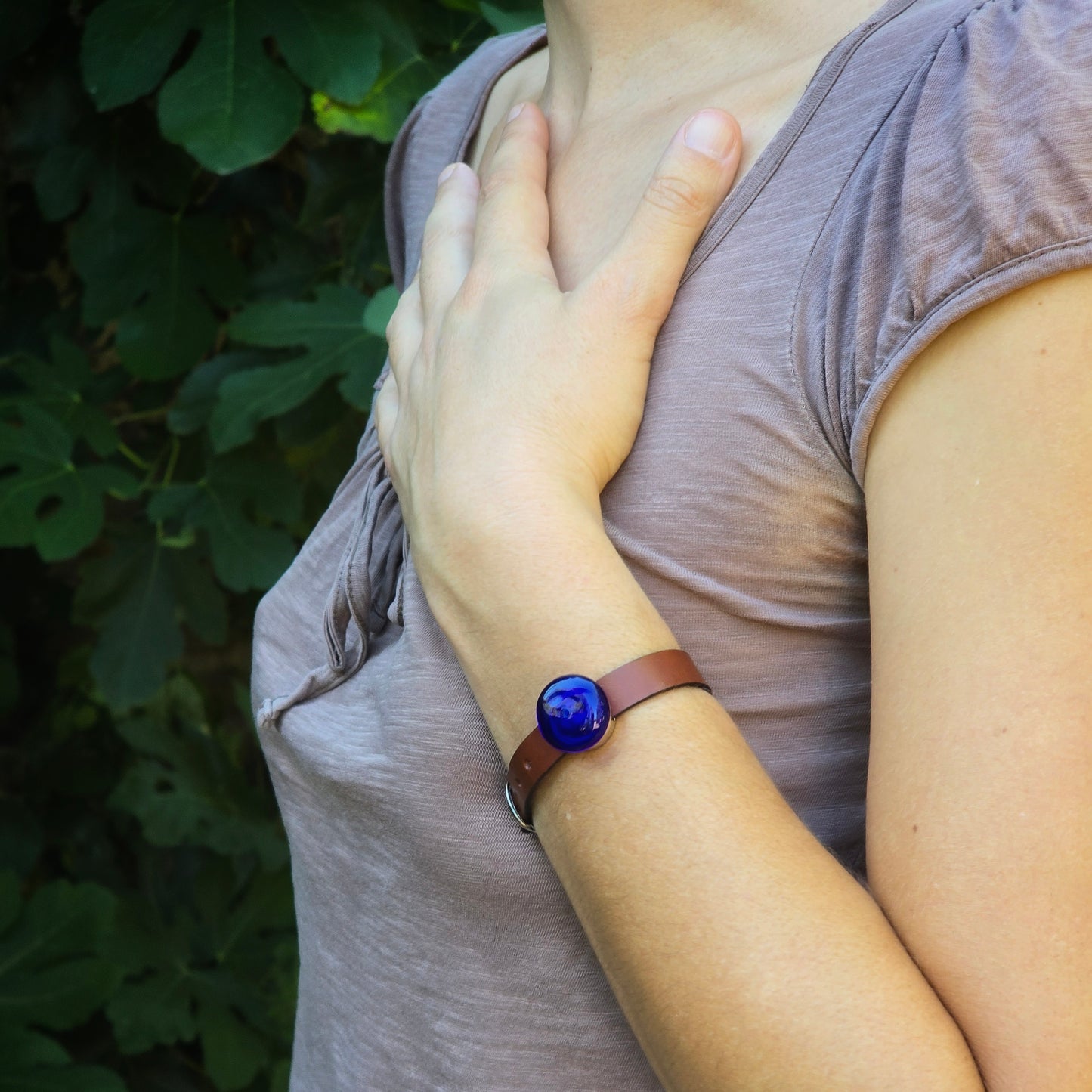 Bracelet d'Olfactothérapie en cuir