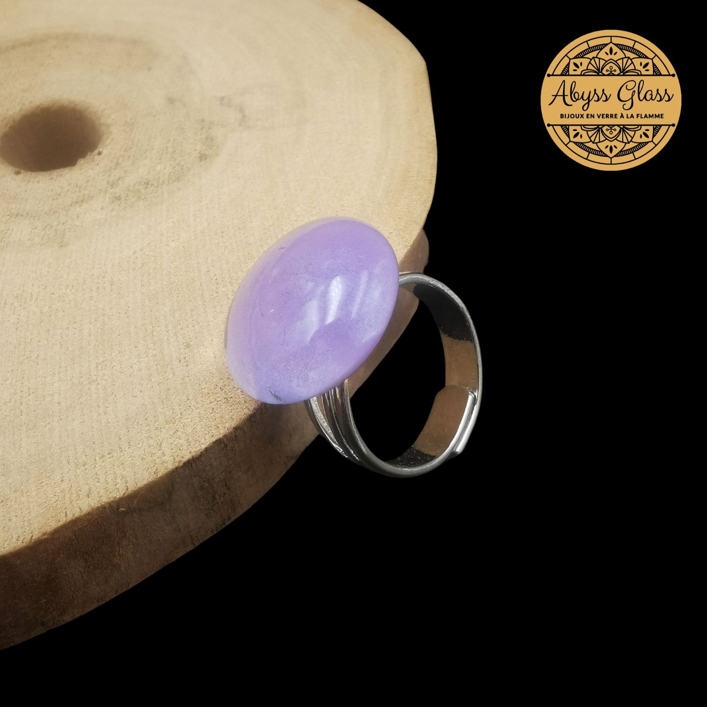 Bague en verre Chakra Coronal