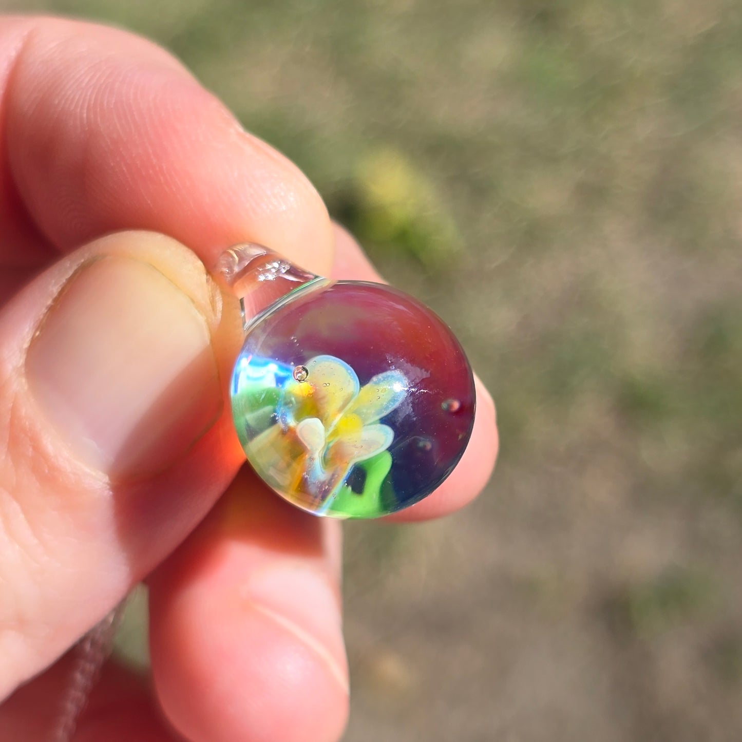 Pendentif Implosion Florale