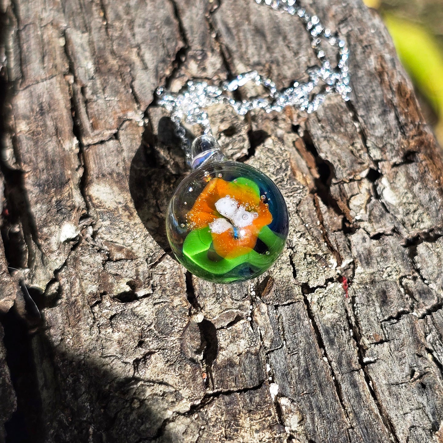 Pendentif Implosion Florale