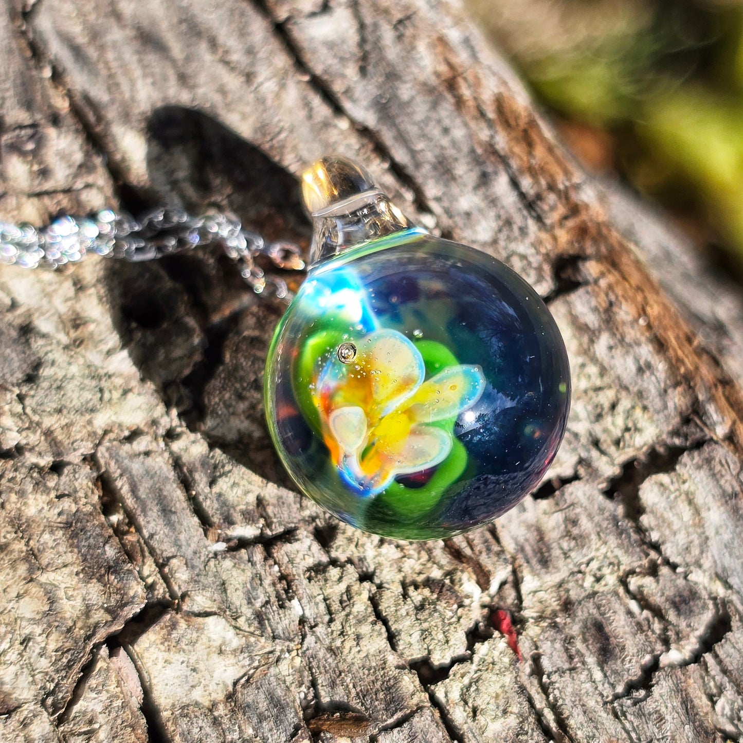 Pendentif Implosion Florale