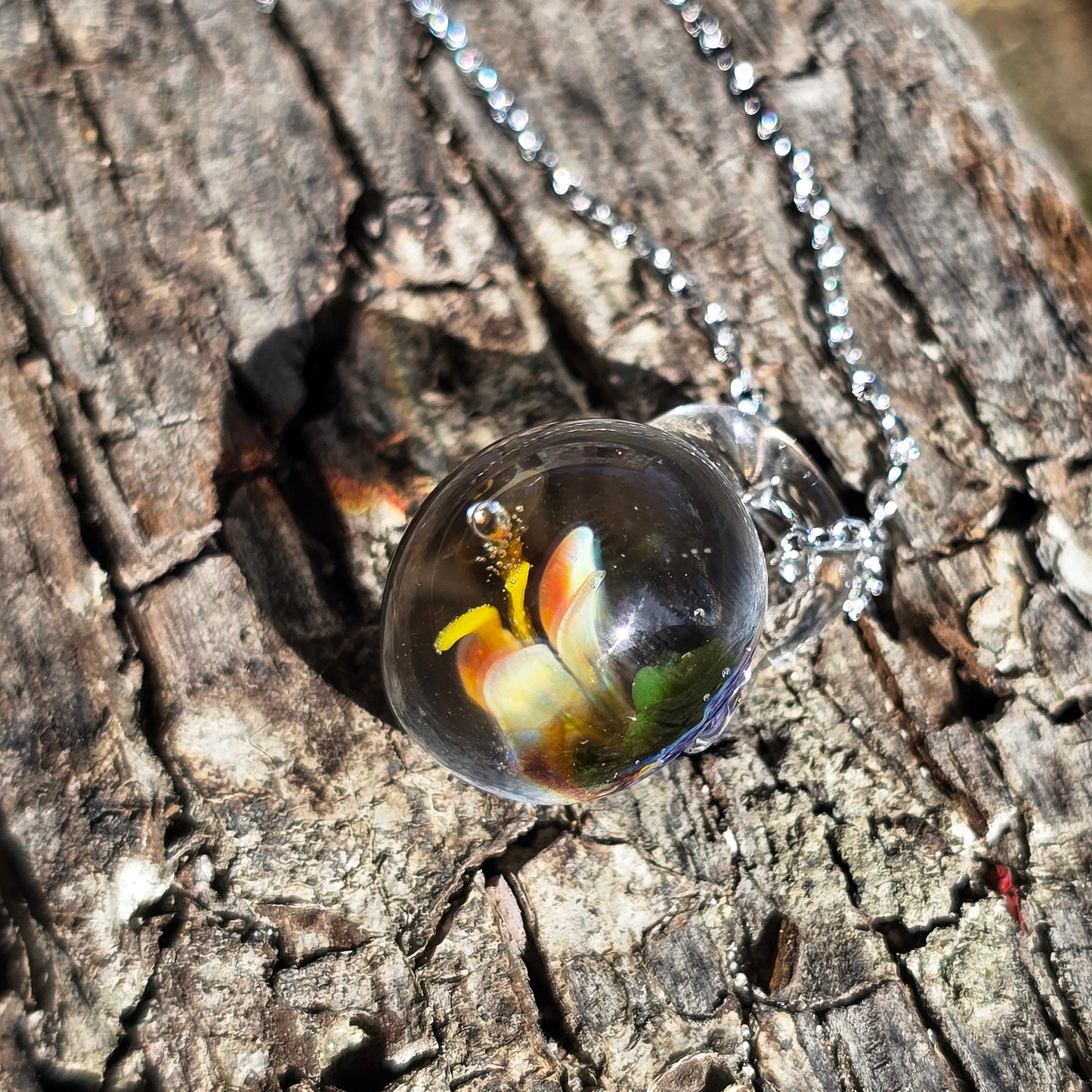 Pendentif Implosion Florale