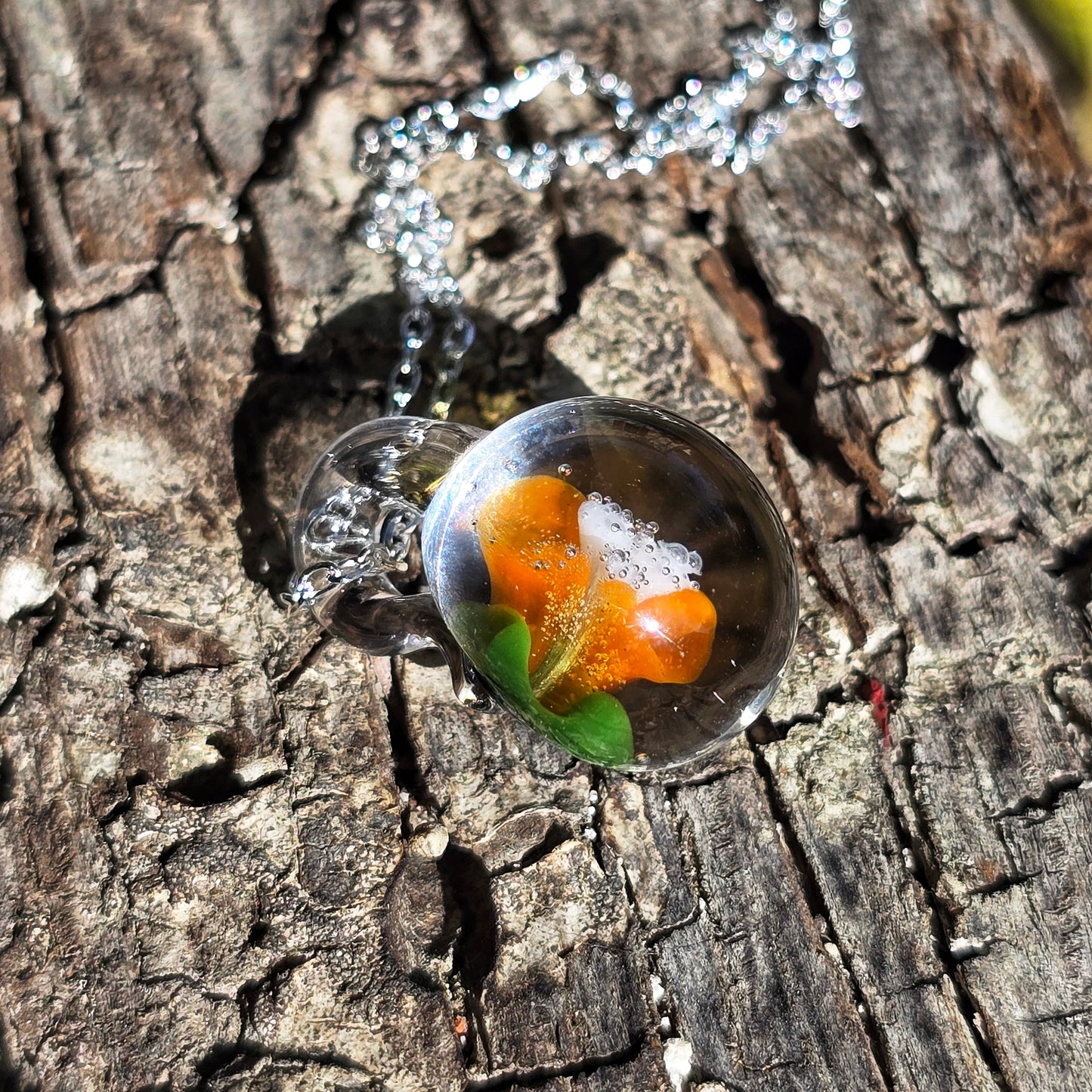 Pendentif Implosion Florale