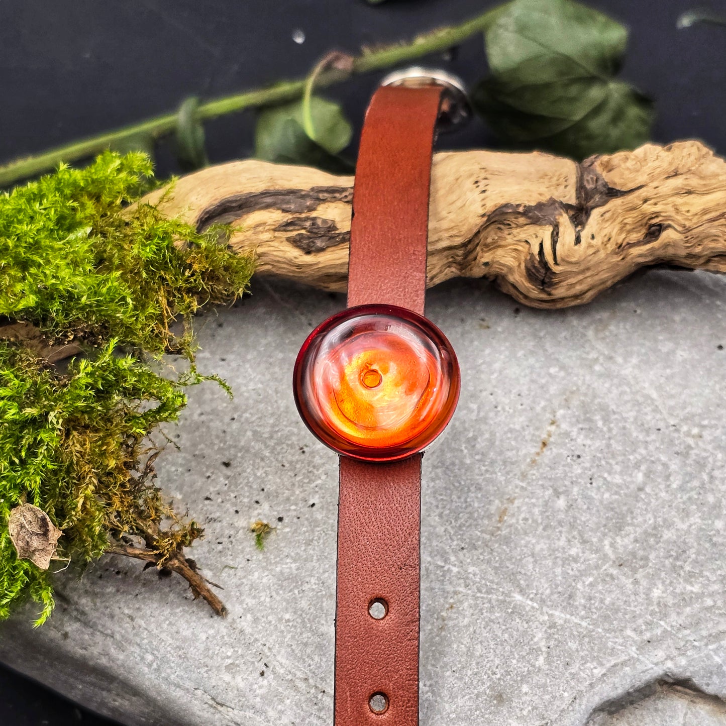 Bracelet d'Olfactothérapie en cuir