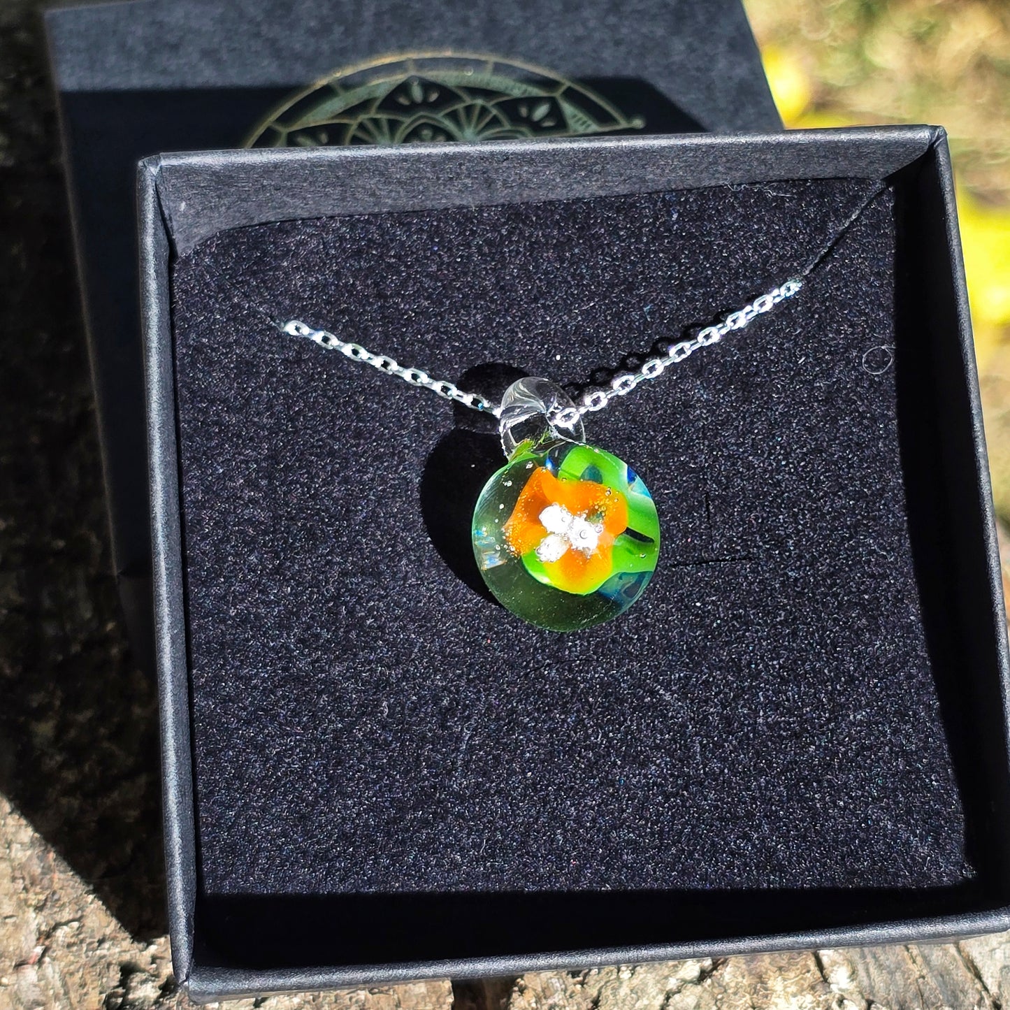 Pendentif Implosion Florale