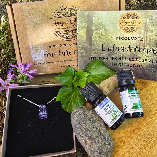 Coffret "Clarté et mémoire" - Pendentif coloré