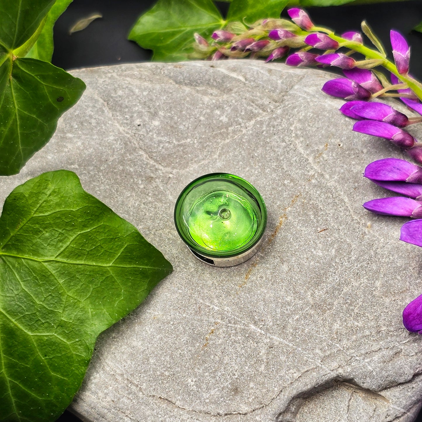 Cabochon pour bracelet en cuir d'olfactothérapie