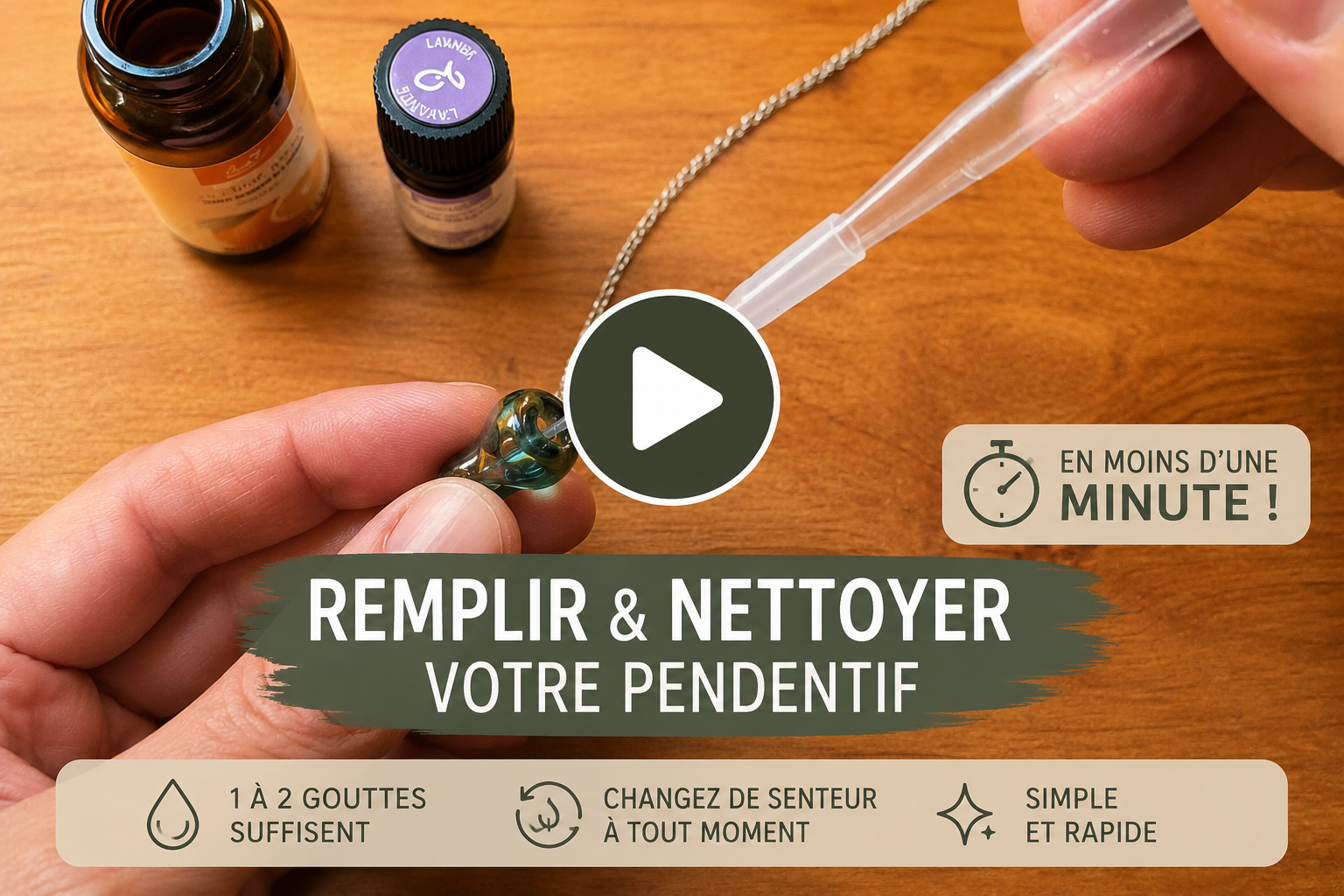 Charger la vidéo : Mode d'emploi des pendentifs olfactifs