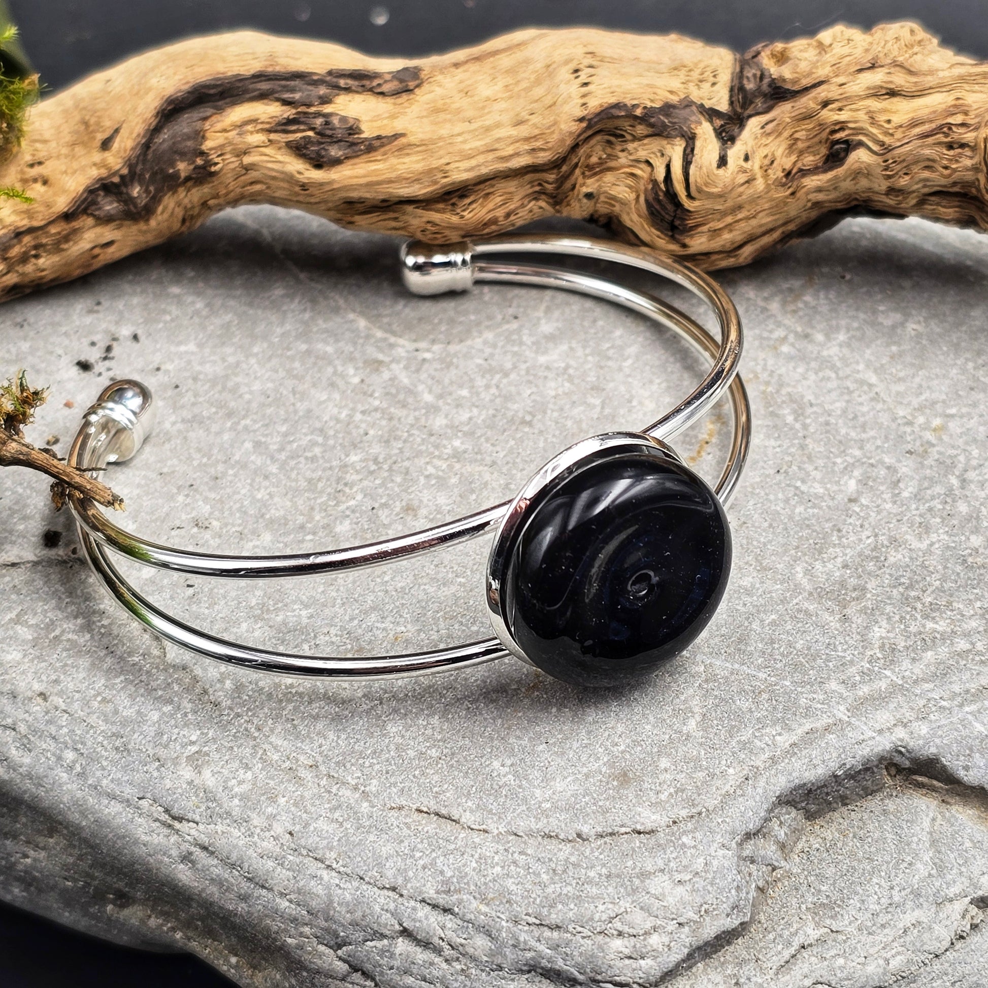 Bracelet pour huiles essentielles abyss glass