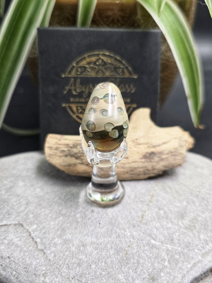 Œuf de dragon en verre soufflé