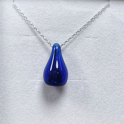 Pendentif d'olfactothérapie Bleu Abyss Glass