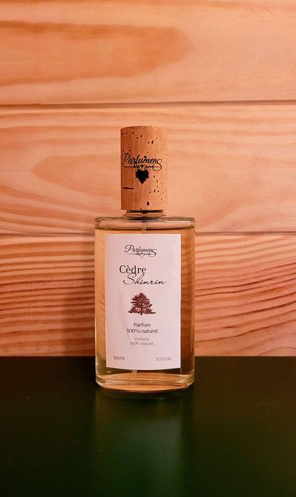 Cèdre Shinrin, parfum d'ambiance naturel Parfumens, flacon de 100 ml