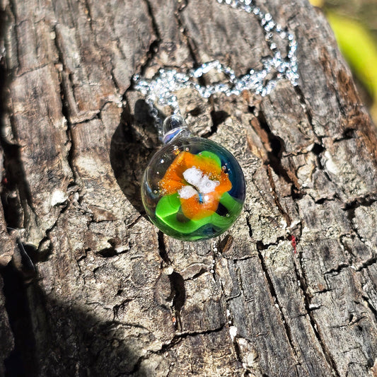 Pendentif Implosion Florale