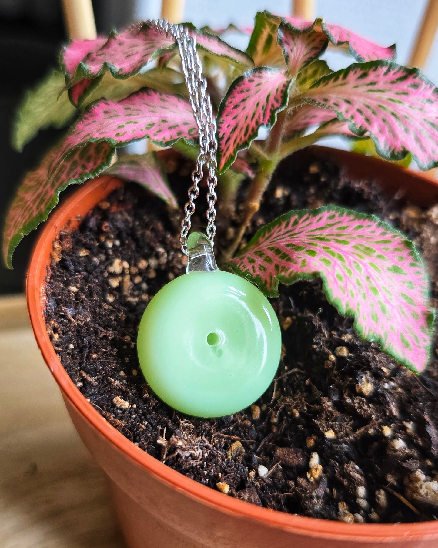 Pendentif d'olfactothérapie® - Rond - Modèle ORBIS collection de Printemps