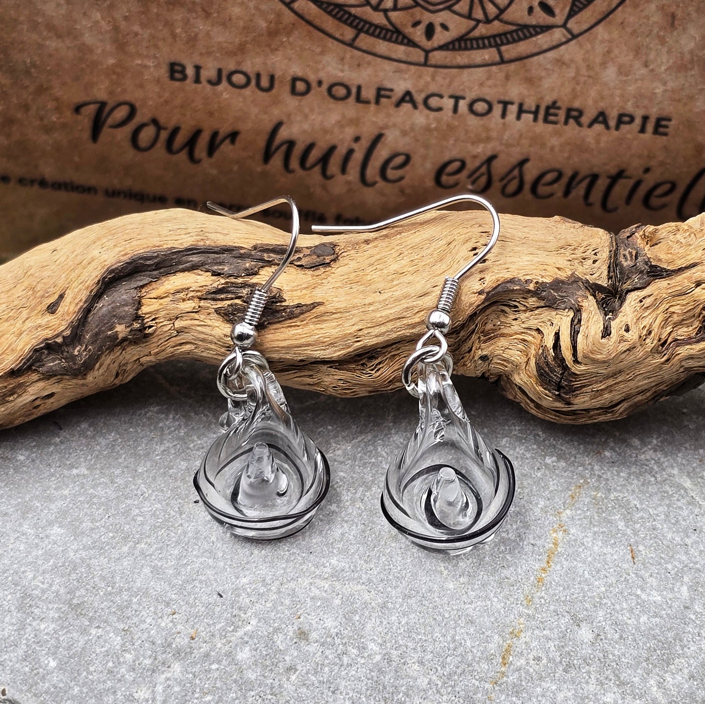Boucles d’oreilles d’olfactothérapie
